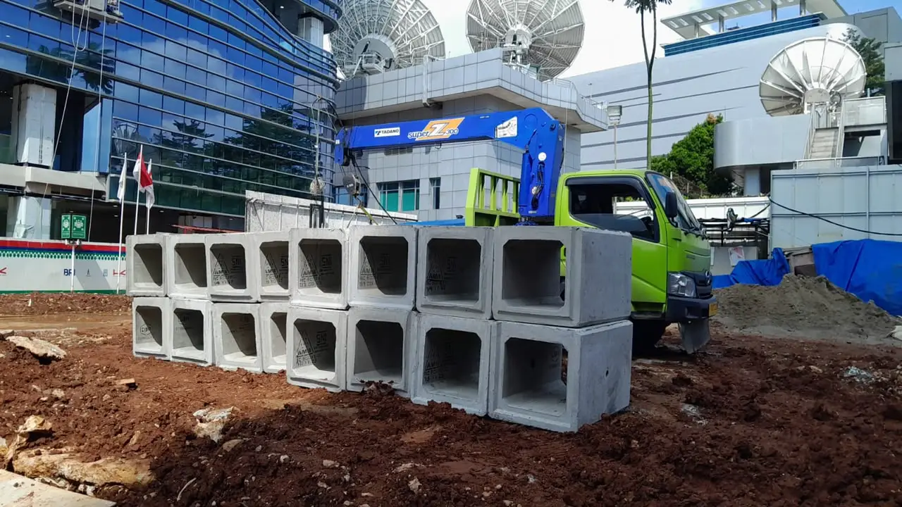 Proses pengantaran Box Culvert
